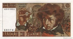 10 Francs BERLIOZ FRANKREICH  1972 F.63.01 ST