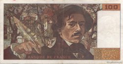 100 Francs DELACROIX imprimé en continu FRANCIA  1990 F.69bis.02e2 MBC