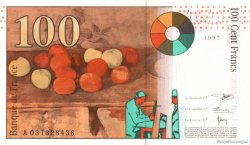 100 Francs CÉZANNE Sans STRAP FRANCE  1997 F.74f4.01 pr.NEUF