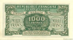 1000 Francs Marianne chiffres maigres FRANKREICH  1945 VF.13.02 VZ+