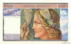 1000 Francs Trésor Public FRANCE  1955 VF.35.00S UNC-