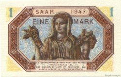 1 Mark SARRE FRANCIA  1947 VF.44.01 AU