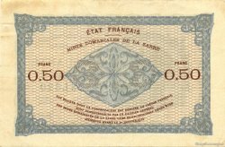 50 Centimes MINES DOMANIALES DE LA SARRE FRANCIA  1920 VF.50.01 MBC+