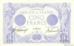 5 Francs BLEU FRANCE  1915 F.02.25 AU-