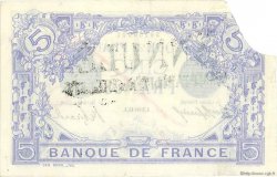 5 Francs BLEU FRANKREICH  1913 F.02.13 VZ
