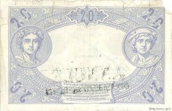 20 Francs BLEU FRANCE  1906 F.10.01 F - VF