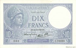 10 Francs MINERVE modifié FRANCIA  1940 F.07.18 SC