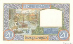 20 Francs TRAVAIL ET SCIENCE FRANCIA  1941 F.12.16 FDC