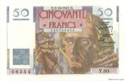 50 Francs LE VERRIER FRANKREICH  1947 F.20.09 ST
