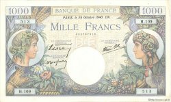 1000 Francs COMMERCE ET INDUSTRIE FRANKREICH  1940 F.39.01 VZ