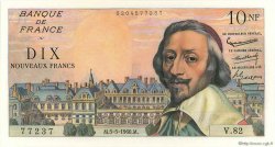10 Nouveaux Francs RICHELIEU FRANKREICH  1960 F.57.07 fST+