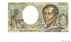 200 Francs MONTESQUIEU FRANCE  1984 F.70.04 SPL