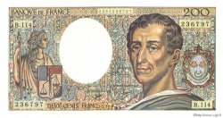 200 Francs MONTESQUIEU FRANCE  1990 F.70.10c UNC