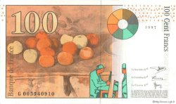 100 Francs CÉZANNE Sans montagne FRANCE  1997 F.74f3.01 UNC
