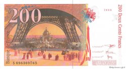 200 Francs EIFFEL Sans pont FRANKREICH  1999 F.75f3.05 ST
