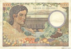 1000 Francs Algérie surchargé FRANKREICH  1943 VF.10.01 fVZ