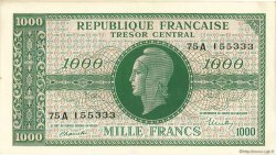 1000 Francs Marianne chiffres gras FRANCE  1945 VF.12.01 XF+