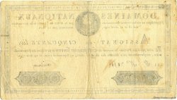 50 Livres FRANCE  1791 Muz.04 VF