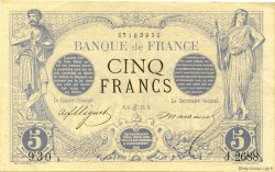 5 Francs NOIR FRANCIA  1873 F.01.19 SPL+