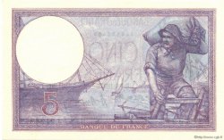 5 Francs FEMME CASQUÉE FRANCE  1925 F.03.09 UNC-