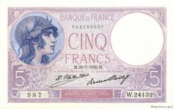 5 Francs FEMME CASQUÉE FRANKREICH  1926 F.03.10 ST