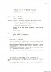 5 Francs FEMME CASQUÉE modifié Planche FRANCE  1975 F.04pl NEUF