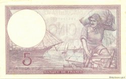 5 Francs FEMME CASQUÉE modifié FRANKREICH  1940 F.04.17 fST+
