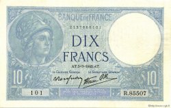10 Francs MINERVE modifié FRANCIA  1942 F.07.31 AU
