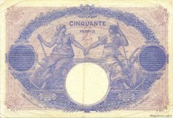 50 Francs BLEU ET ROSE FRANCIA  1915 F.14.28 MBC