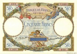50 Francs LUC OLIVIER MERSON FRANCIA  1927 F.15.01 AU
