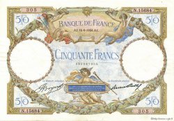 50 Francs LUC OLIVIER MERSON type modifié FRANCE  1934 F.16.05 VF