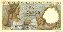 100 Francs SULLY FRANCIA  1939 F.26.01Sp1 q.FDC