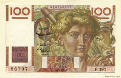 100 Francs JEUNE PAYSAN FRANCE  1951 F.28.29 UNC