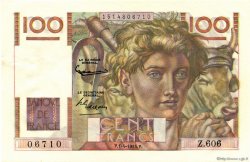 100 Francs JEUNE PAYSAN FRANCIA  1954 F.28.43a q.FDC