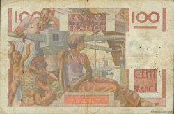 100 Francs JEUNE PAYSAN Favre-Gilly FRANCIA  1947 F.28ter.01 BC
