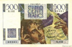 500 Francs CHATEAUBRIAND FRANCIA  1953 F.34.11 q.FDC