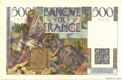 500 Francs CHATEAUBRIAND FRANKREICH  1953 F.34.11 fST+