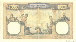 1000 Francs CÉRÈS ET MERCURE FRANCE  1927 F.37.01 XF - AU