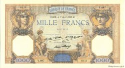 1000 Francs CÉRÈS ET MERCURE FRANKREICH  1930 F.37.05 VZ to fST