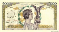 5000 Francs VICTOIRE Impression à plat FRANCE  1944 F.46.50