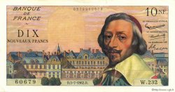 10 Nouveaux Francs RICHELIEU FRANCE  1962 F.57.20 UNC-