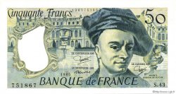 50 Francs QUENTIN DE LA TOUR FRANCIA  1985 F.67.11 q.FDC