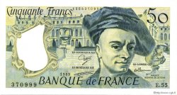 50 Francs QUENTIN DE LA TOUR FRANKREICH  1989 F.67.15 ST