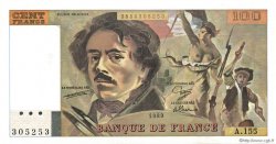 100 Francs DELACROIX modifié FRANCIA  1989 F.69.13d SC+