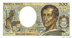 200 Francs MONTESQUIEU FRANCIA  1983 F.70.03 AU+