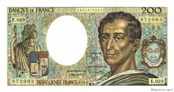 200 Francs MONTESQUIEU FRANCIA  1985 F.70.05 SC+