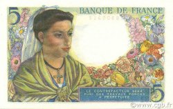 5 Francs BERGER FRANKREICH  1943 F.05.02 fST+
