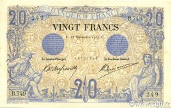 20 Francs NOIR FRANKREICH  1904 F.09.03 fVZ