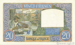 20 Francs TRAVAIL ET SCIENCE FRANCIA  1941 F.12.15 FDC