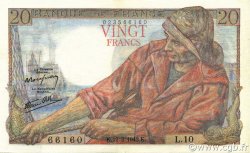 20 Francs PÊCHEUR FRANCIA  1942 F.13.01 EBC+